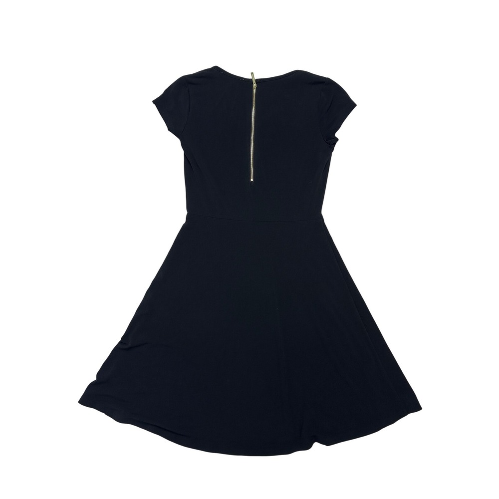 Michael Kors Black Short Sleeve Sleeve Flare Zipper Dress size XS - Picture 2 of 3